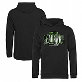 Youth Seattle Seahawks NFL Pro Line by Fanatics Branded Arch Smoke Pullover Hoodie Black,baseball caps,new era cap wholesale,wholesale hats